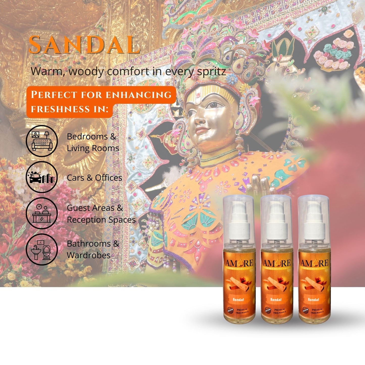 Sandal Multi-Purpose Air Freshener