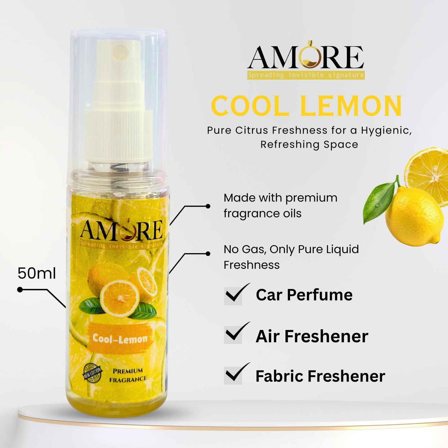 Cool - Lemon  Multi-Purpose Air Freshener