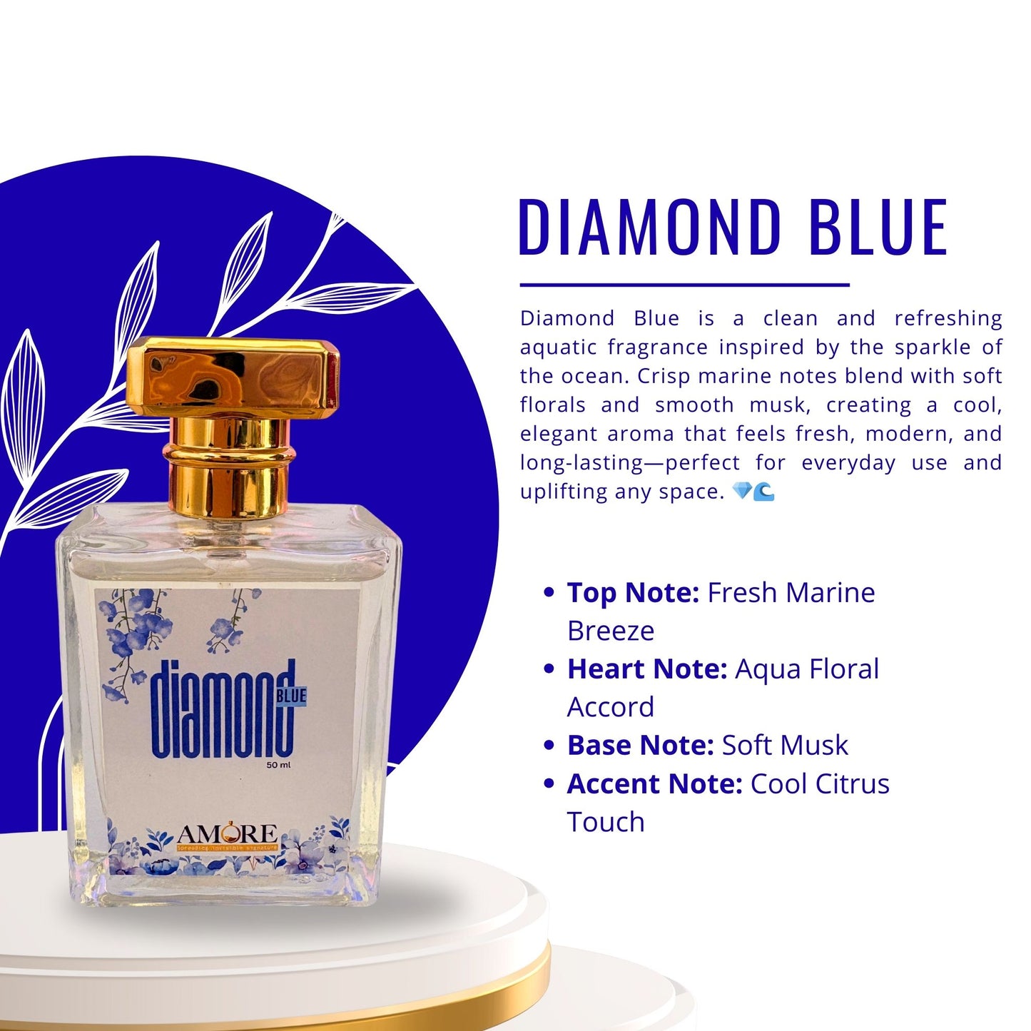 Diamond Blue Perfume (50ml)